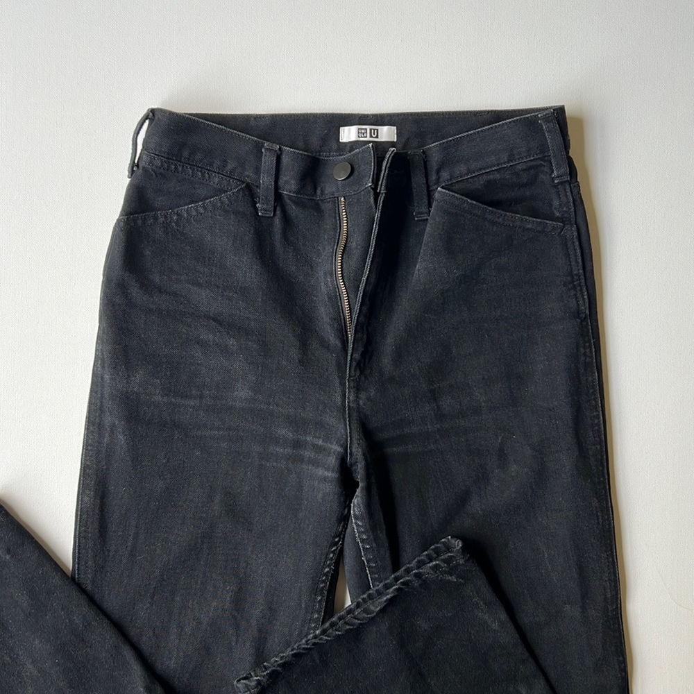 UNIQLO cotton black jeans